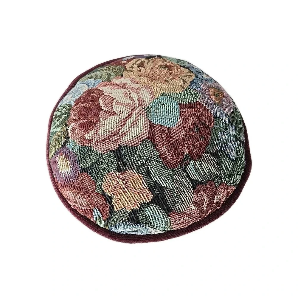 Vtg Victorian Floral Tapestry 12